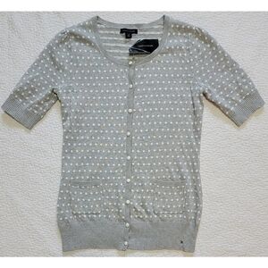 NWT Tommy Hilfiger Polka Dot Cardigan Sweater